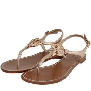 Tory Burch Rose Gold Flat Thong Sandal 